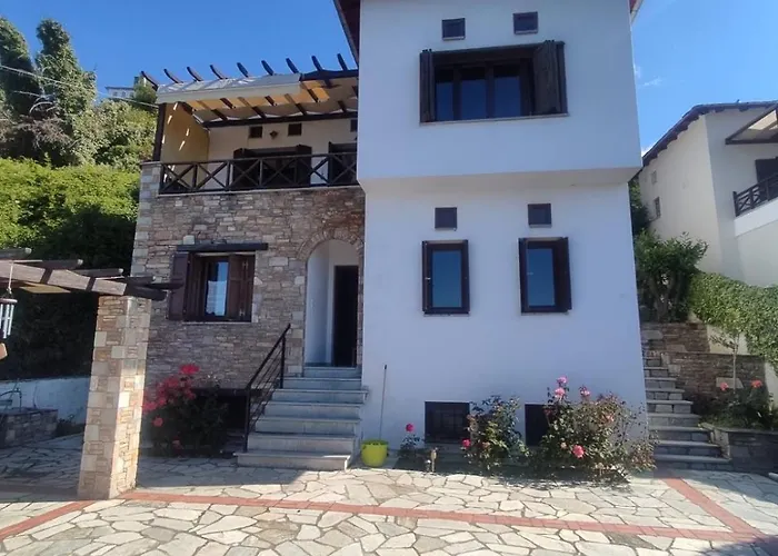 Villa Stone With View - Pelion - Volos Áyios Vlásios